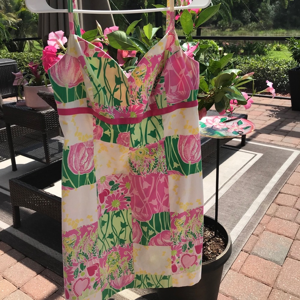 Lilly Pulitzer Vintage Cotton Derby Patch Dress